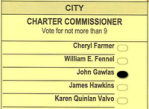 Vote John Gawlas for Charter Commission